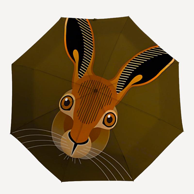 

1pc Rabbit Ears Automatic Open/close Umbrella, 8-Rib sturdy structure, Portable Travel Umbrella, Parties, Everyday Useb082