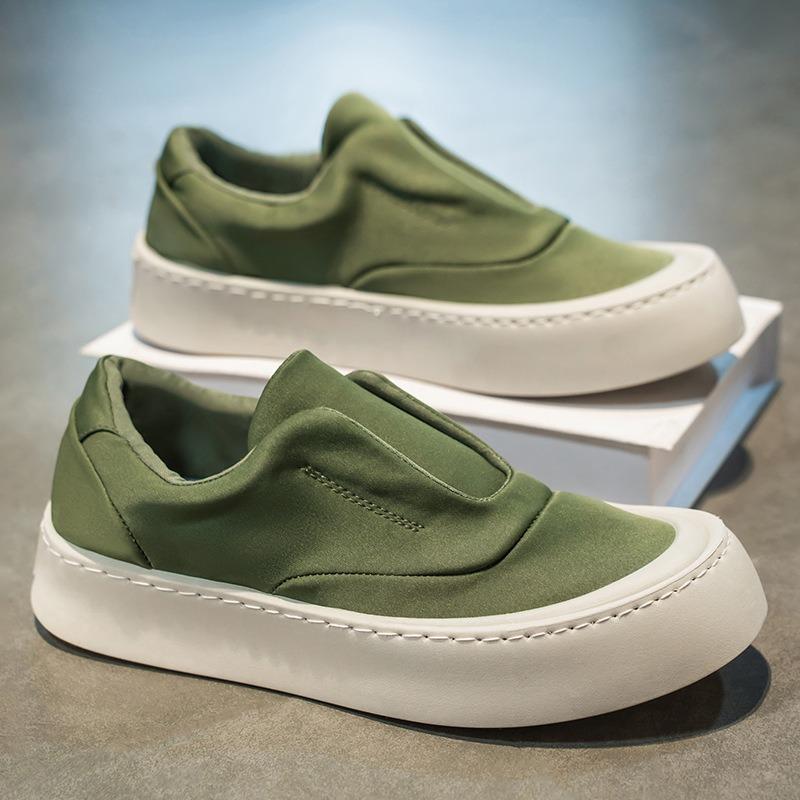 Men's Casual Board Shoes Spring and Summer New Non-slip Thick-soled Breathable Light Lazy One-pedal Board Shoes Men's Sports Shoes