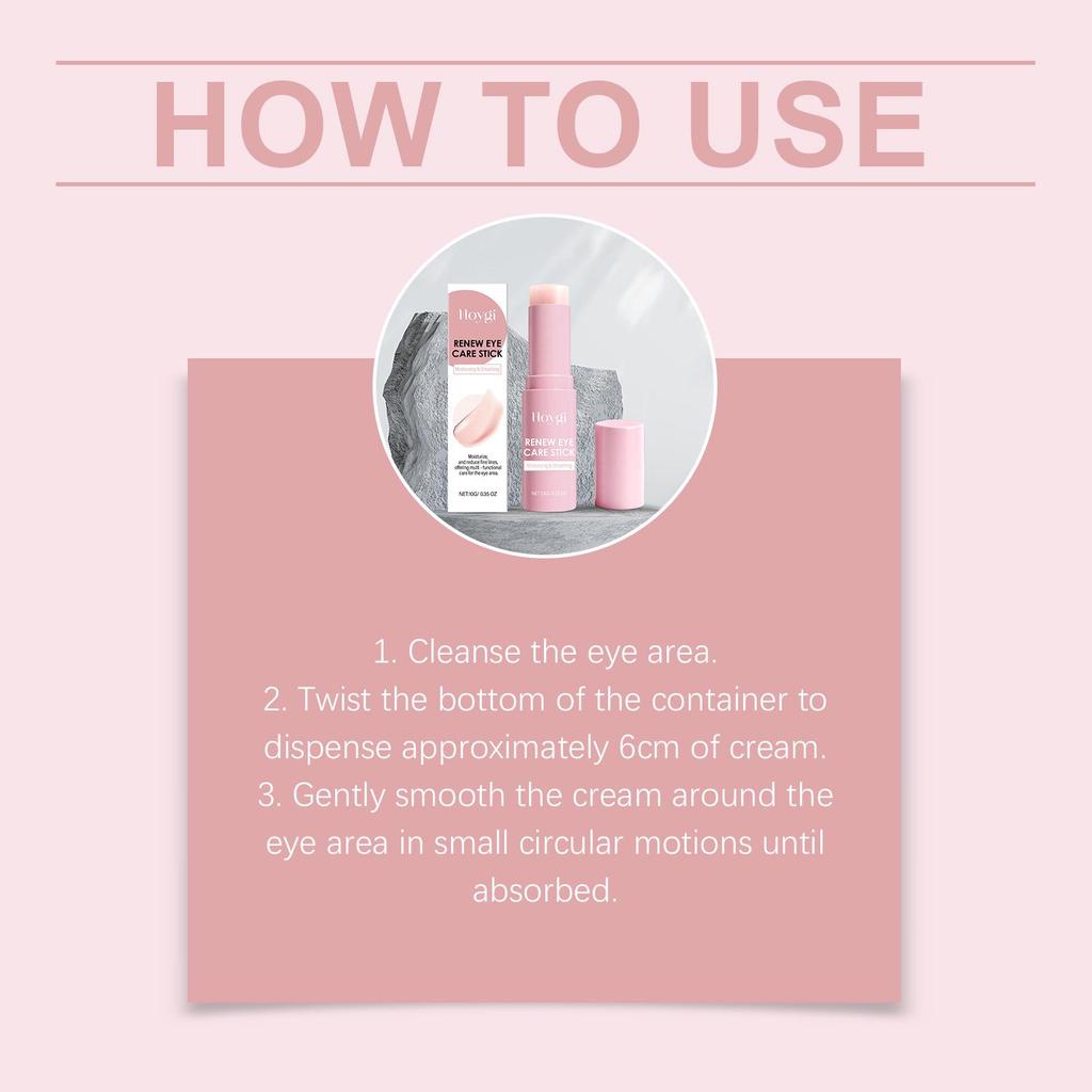 HOYGI Retinol Eye Cream Stick: Hydrating, Bouncy, Easy To Apply & Absorb.