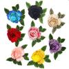 Water-Soluble Three-Dimensional Multi-Color Multi-Layer Embroidery Cloth Sticker, Heavy Industry Yarn-Dyed Embroidery Rose Diy Lace Accessories
