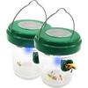 2 Pieces Fly Trap Wasp Trap Insect Trap LED Solar Energy Insect Control Fruit Fly Bee Trap Pi[87]