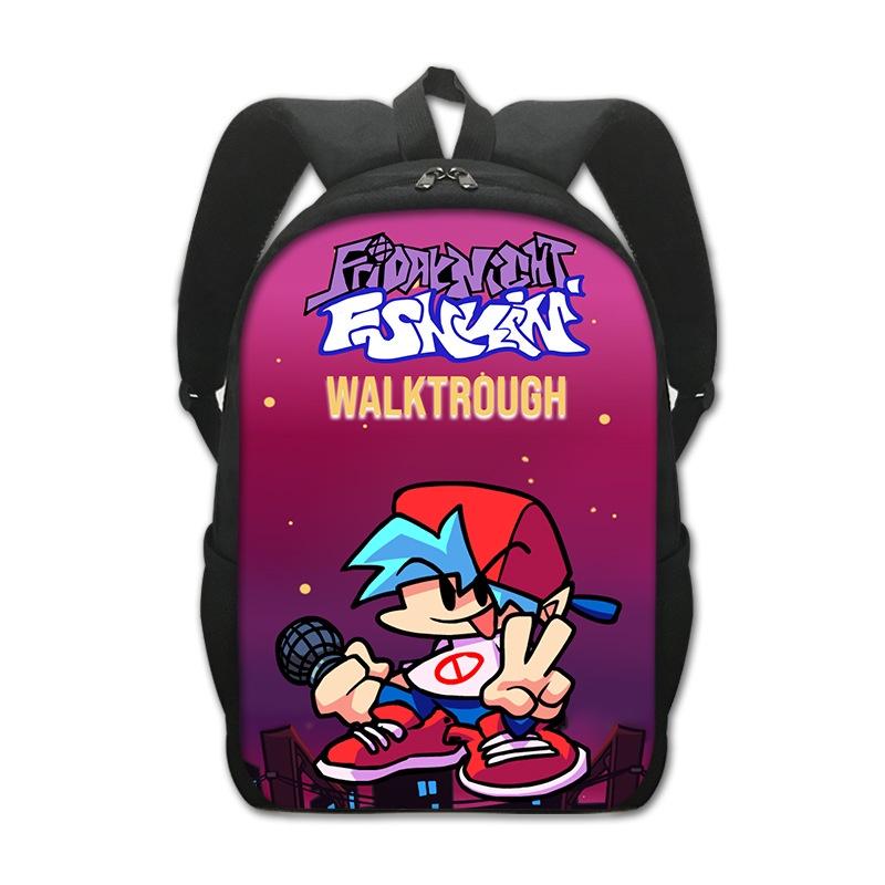 Stylish Friday Night Funkin Backpack For Cartoon Game Fans With Adjustable Straps