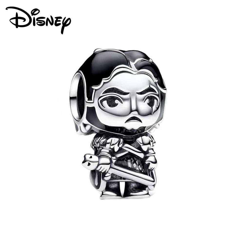 Disney 925 Silver Mickey and Flower Fairy Pendant Beads Suitable for Girls To DIY Original Bracelets Fashion Gifts