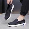 Shoes Men's 2025 Spring and Autumn New Comfortable Lazy Soft-soled Cloth Shoes Round Head Casual Breathable Men's Shoes