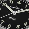 [Hamilton] Khaki Field Quartz 38mm Black Dial (Green Luminous) Bracelet Watch H69401130