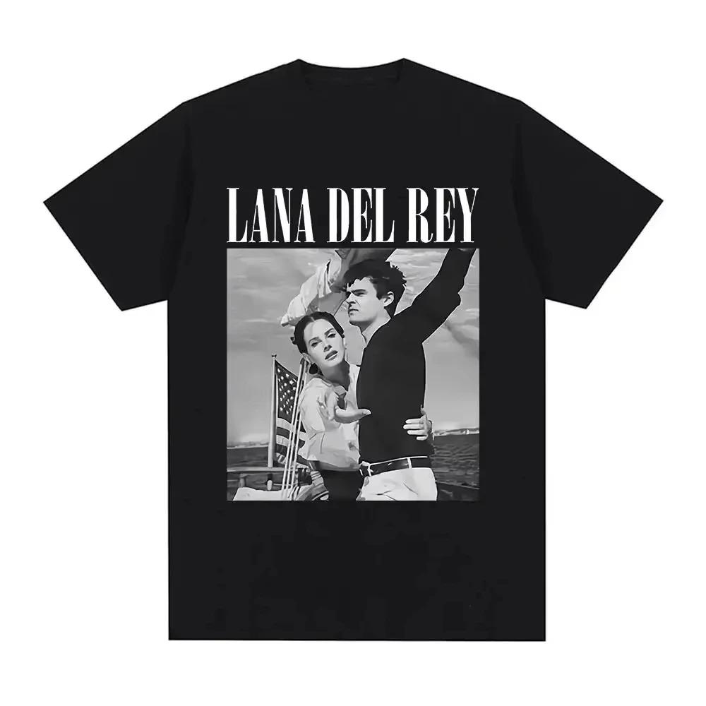 Lana Del Rey Print TShirt Unisex Summer Short Sleeve Womens Mens Fashion Hip Hop Street Style Harajuku Top Women Men Tshirts