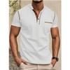 Men's Short Sleeved T-shirt Summer Youth Sports Leisure Quick Drying Stand Up Collar Pearl Cotton Polo Shirt