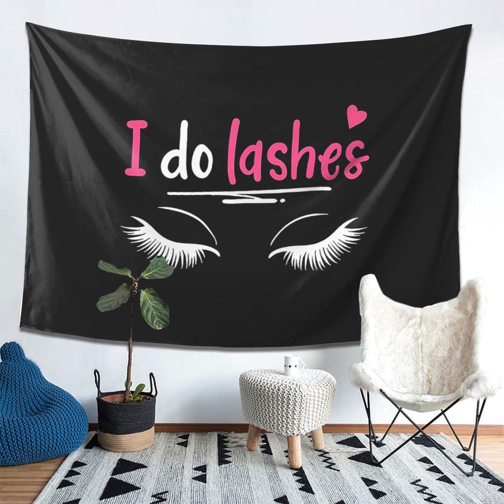 Lashes Eyelash Lash Artists Cosmetics Tapestry Decor Art Aesthetic Tapestries Living Room Bedroom Home Wall Cloth Wall Hanging