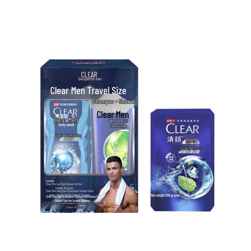 

Clear Men s Icy Fresh Shower & Shampoo Set
