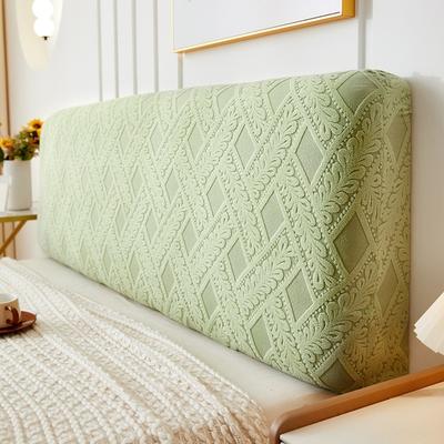 Elastic Jacquard Bedhead Cover Dustproof All-inclusive Bedside Protector Non-slip Solid Color Headboard Cover Home
