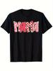Strawberry Mama Graphic Tee Soft Cotton Crew Neck T-Shirt Casual Retro Mother's Day Gift Tee