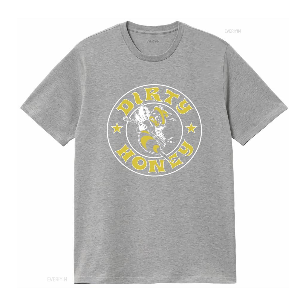 New Limited Edition Dirty Honey Angry Bee Metal Vintage T Shirt For Unisex Vintage Washed Graphic Stretched Casual