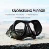 Fashionable and Colorful Snorkeling Mirror Mask Food Grade Silicone Diving Mask  Tempered DoubleLens Diving Goggles for Adults