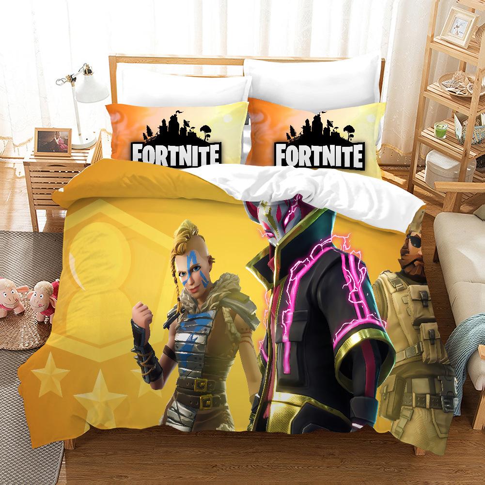 Juego DE cama DE dibujos animados 3D DE Anime, edredón DE fibra ultrafina y funda DE almohada, tamaño completo, secado rápido, decoración del hogar, AU/US/UK/DE