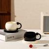 Light Luxury Ceramic Coffee Cup And Saucer High-Value Coffee Cup And Saucer Set Household Water Cup Afternoon Tea Exquisite Cup European Style