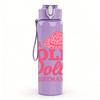 1PC Have A Holly Dolly Christmas Hat 750ml Color Plastic Sports Water Bottle Leakproof Flip Straw Lid Suitable for Sports Office Home Use
