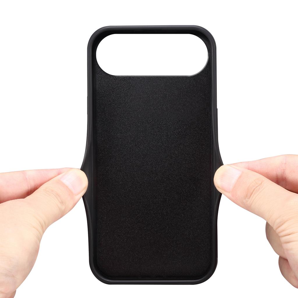 DENIOR For iPhone Air Case Elastic Card Holder PU Leather + TPU + PC Phone Cover