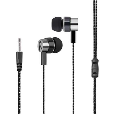 Noise Isolating Wired Earphones Jack Standard Reflective Cloth Line In-ear Earbuds Without Mic