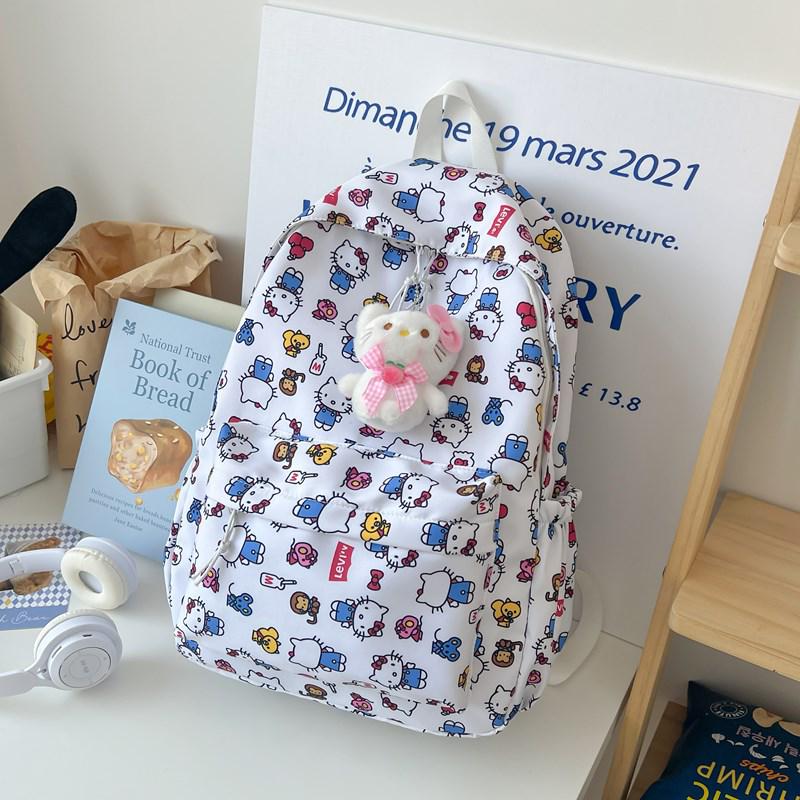 Lekki plecak Hello Kitty dla dziewcząt ze szkół podstawowych i średnich