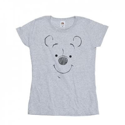 Womens/Ladies Winnie The Pooh Winnie The Pooh Face Cotton T-Shirt