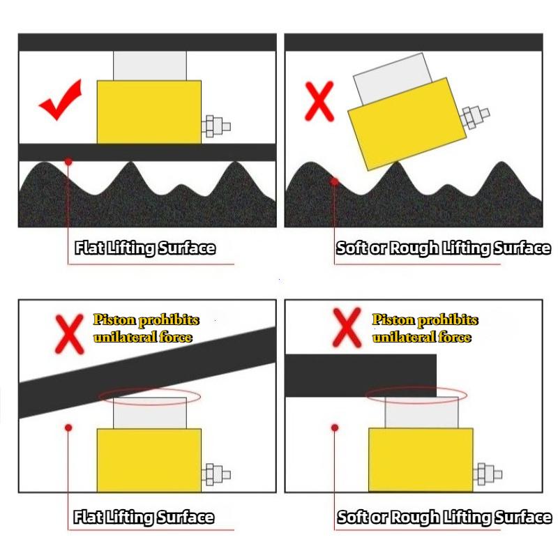 5T Ultra-thin Portable Hydraulic Lifting Jack Hydrocylinder Split Hydraulic Booster Stroke Manual Vertical RV Accessories