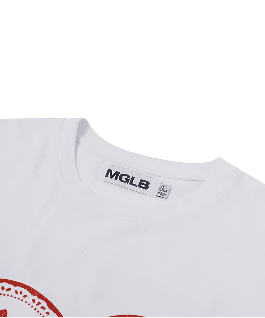MATCHGLOBE Doggy Heart Oversized Tee (White)