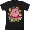 Camiseta Preta Infantil Kirby Circle of Food