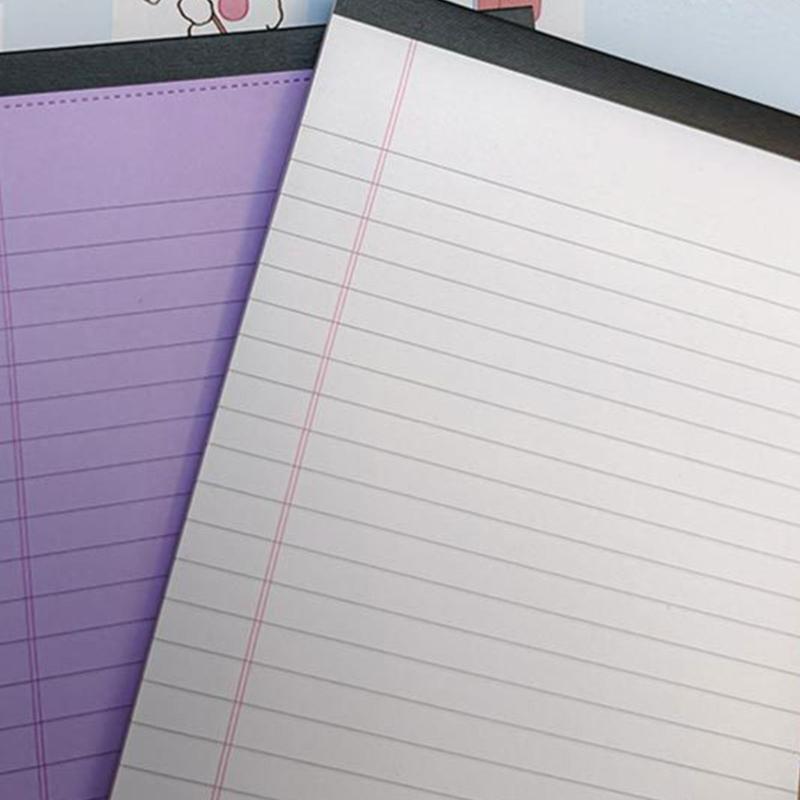 8 Pcs A4 Writing Paper Note Pads Scratch Pads Memos Pad Tearable Legal Pad Lined Paper Pads for Home Office School
