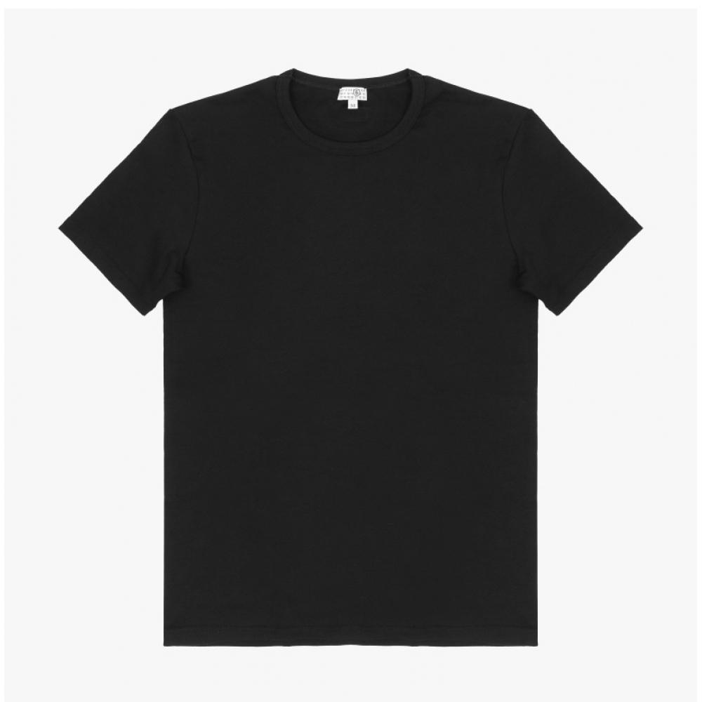 Maison Margiela Men Mjm200020 001 Mm6 Numbering Logo Patch Short Sleeve Underwea