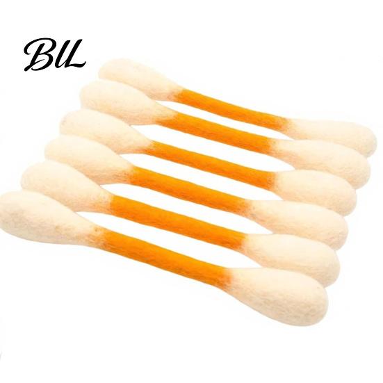 Kitten Kicker Toy 6Pcs Cotton Swab Cat Toys Felt Giant Catnip with Kitty Chew Sticks for Indoor Cats Teething Enrichment