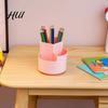 Multi-compartment Pen Holder 360 Degree Rotating Holder, Large Capacity Office Desk Organizer Desktop for School Home Storage Makeup Brush