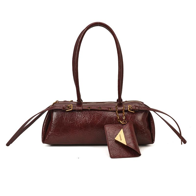 Retro Niche Single Shoulder Underarm Bag Women's 2025 New Trendy Pillow Bag Simple Large-capacity Commuter Handbag