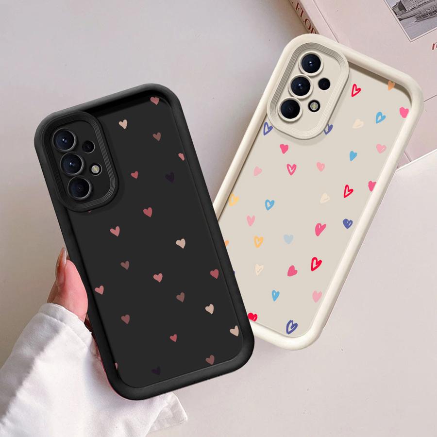 Soft Shell Case for Samsung Galaxy A26 A22 A33 A24 A13 A56 A36 A32 A14 A23 A12 A34 A16 Colorful Hearts