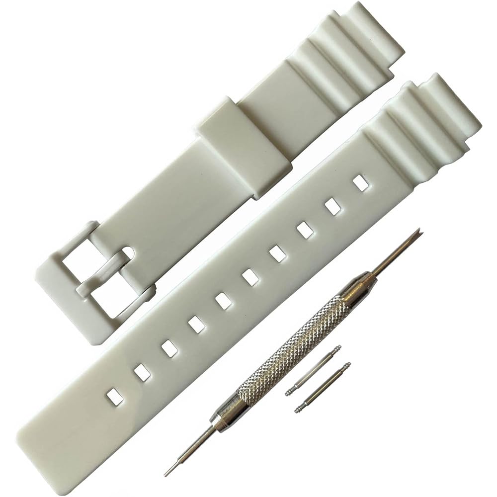 Replacement Watch Band for Casio Ladies LRW200H (White)