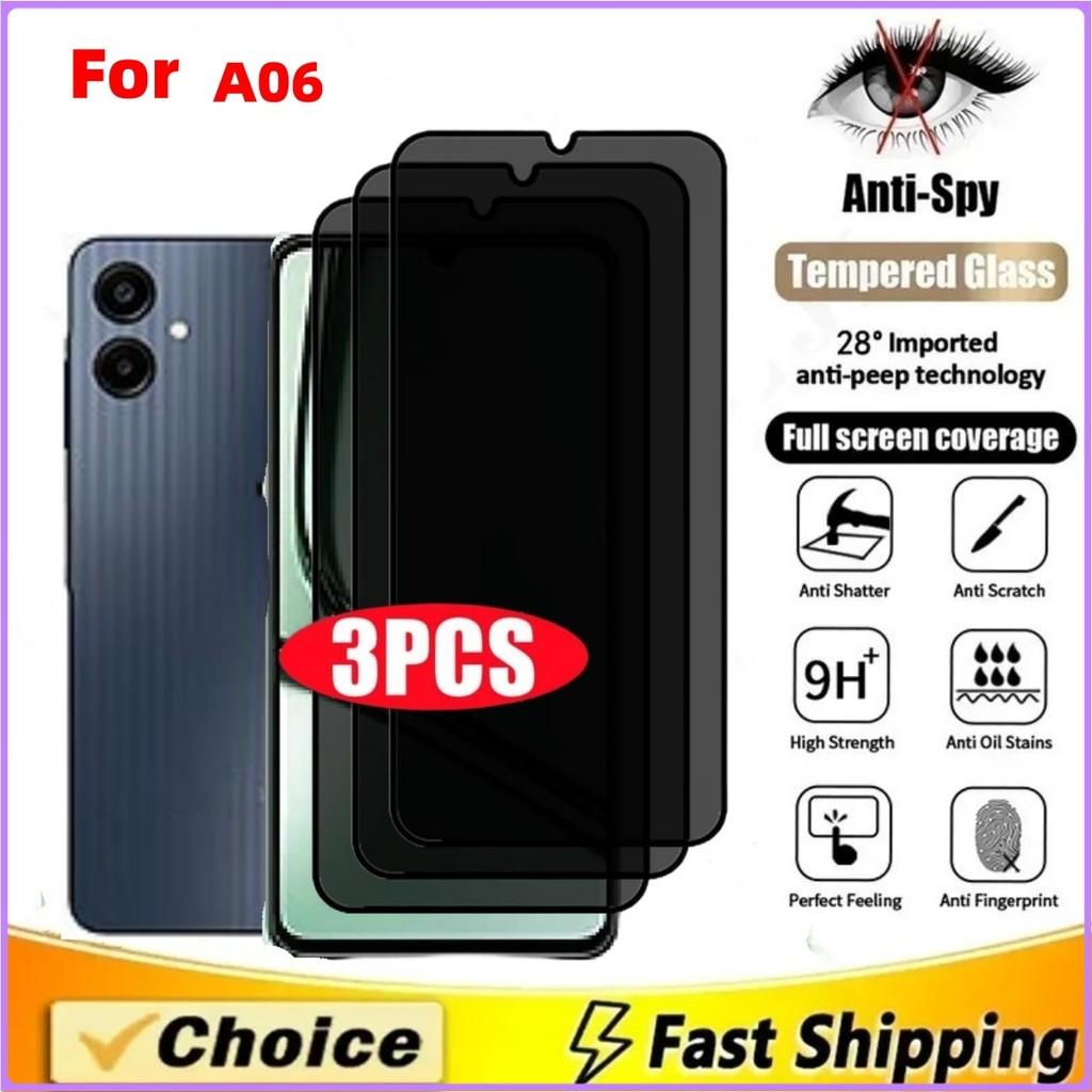 

3-5Pcs Privacy Screen Protector for Samsung A06 4G 5G Mobile Phone Screen Tempered Glass Protector Anti-Peep Explosion Protective Case Samsung A06 4G = A06 5G