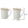 Noritake Mugs 310cc Hampshire Gold 2 Pieces Fine Porcelain (Pair Set) P91332/4335