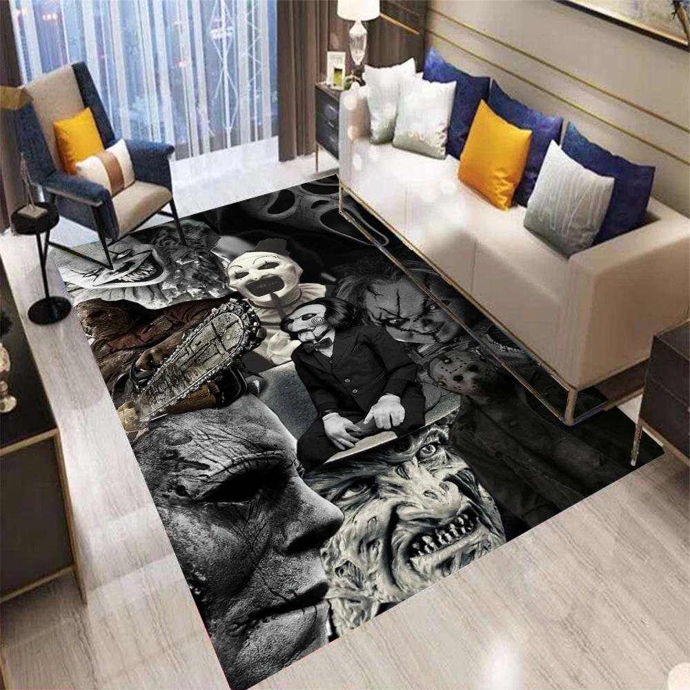 Chucky Horror Movie Character Cartoon Rug Non Slip Living Room Bedroom Carpet Sofa Mat Decoration Floor Mat