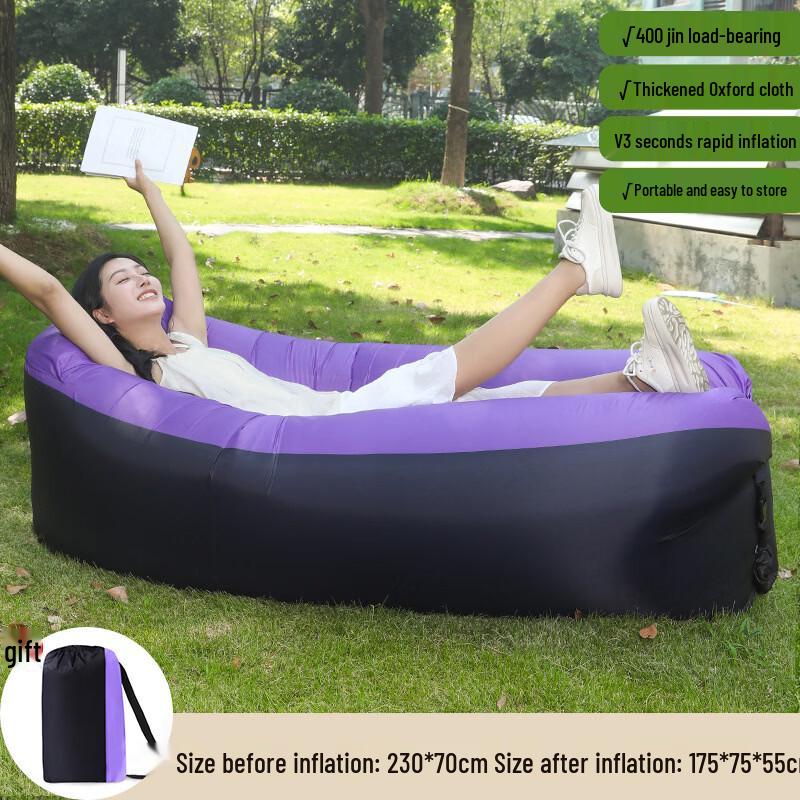 Junkaiwei Portable Inflatable Lounge Sofa with Pillow
