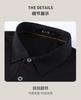 100% Horse Cotton Business and Leisure Men's Solid Color Polo Shirt Men's Long Sleeve T-shirt