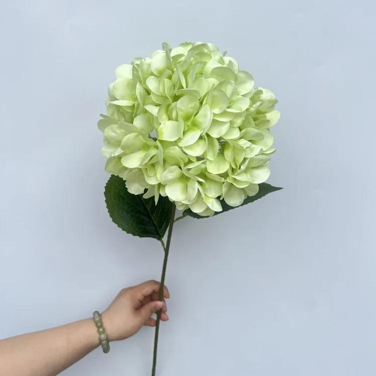 Large Hydrangea Artificial Flowers 135 Pieces Fake Flower Stems Candy Color Series for Wedding Floral Decoration