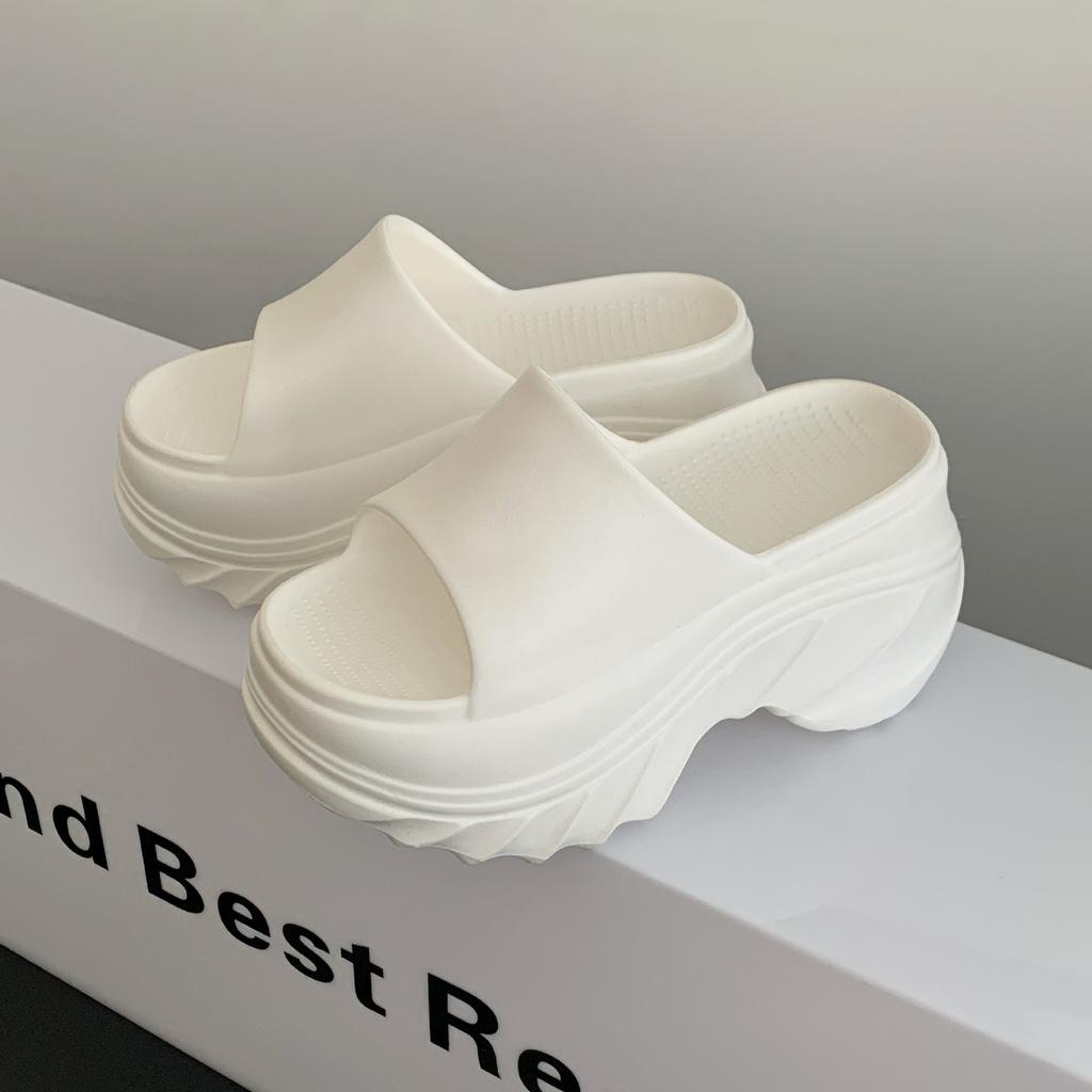 Women's Thick-soled Slippers Light Soft EVA Slippers Outdoor Height Increasing Platform Sandals Non Slip Comfort Home Slippers
