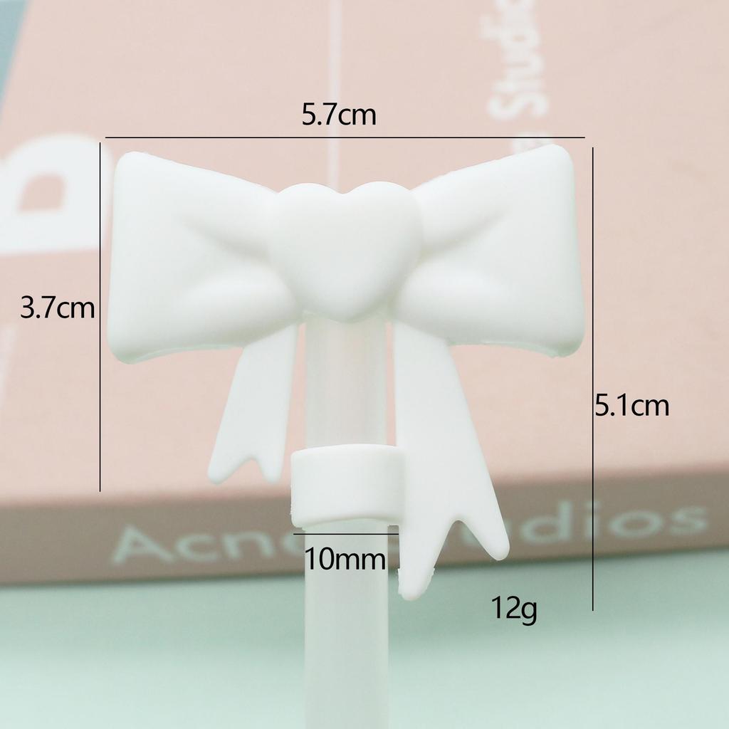 Silicone Bow Tie Straw Cap & Dust Cover for 10mm Straw