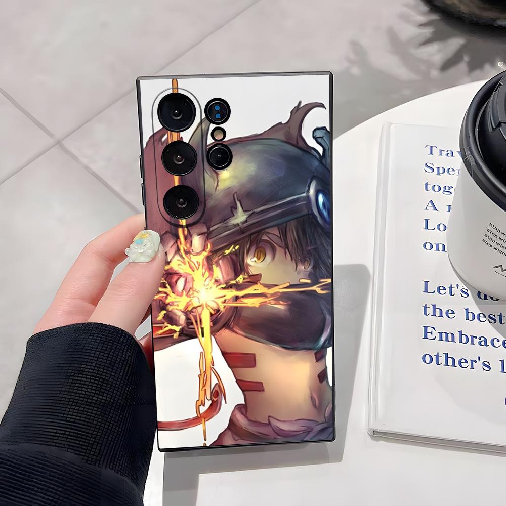 

Vintage Anime Made In Abyss Phone Case For Samsung S26 Ultra S25 Edge Ultra S23 S22 S21 S20 Ultra Plus S24 Fe Cover Samsung S21 Plus