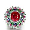 Exquisite Mixed Fancy Crystal With Flower Women 'S Ring Wedding Party Engagement Rings Jewelry Hand Accessories Size 6 -10