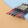 10Pcs/Pack Portable Rollerball Pen 3 Colors Optional Anti-Slip Pen Grip 0.5mm Needle Nib Office School Writing Supplies