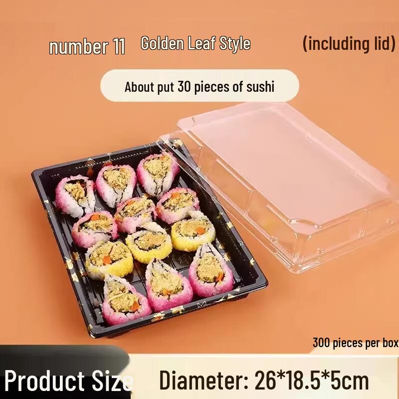 Disposable Rectangular Sushi Take-out Boxes