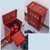 Zhongxiao ShouLian Red Carbon Steel Fire Extinguisher Box