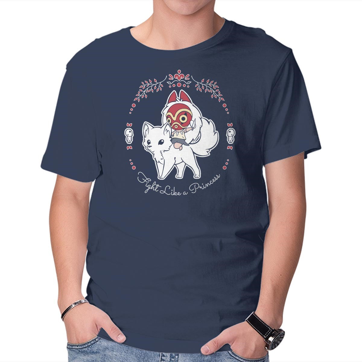 Unisex Crew Neck T-Shirt Fight Like a Princess Graphic Short Sleeve Casual Tee XL