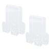 2PCS Shower Frameless Glass Door Hook Acrylic Multifunctional Double Sided Over Door Hanger for Bath