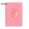 2027 Daily Planner with Monthly And Annual Schedule, A5 Thick Ink-proof Paper Portable Office Stationery Agenda Notebook, Durable PU Leather